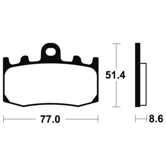 Plaquettes de frein TECNIUM Performance métal fritté - MF296