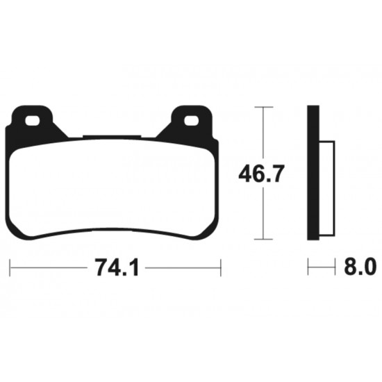 Plaquettes de frein TECNIUM Performance métal fritté - MF309