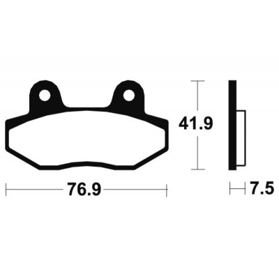 Plaquettes de frein TECNIUM Performance métal fritté - MF314