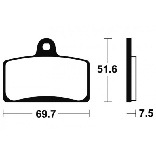 Plaquettes de frein TECNIUM Performance métal fritté - MF321