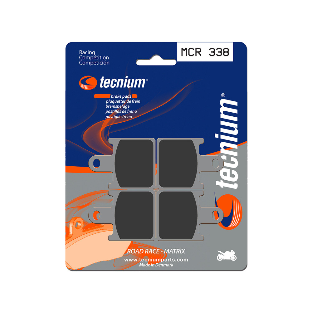 Plaquettes de frein TECNIUM Racing métal fritté carbone - MCR338