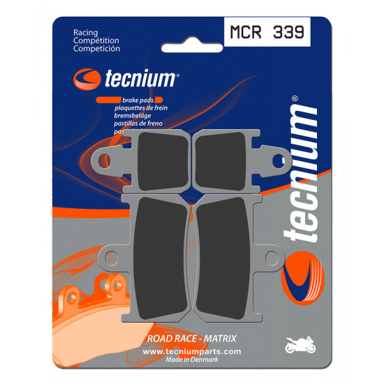 Plaquettes de frein TECNIUM Racing métal fritté carbone - MCR339