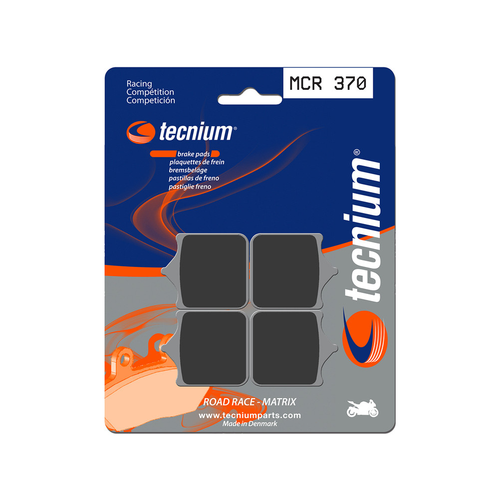 Plaquettes de frein TECNIUM Racing métal fritté carbone - MCR370