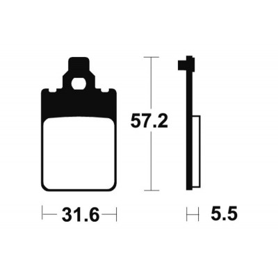 Plaquettes de frein TECNIUM Scooter organique - ME107