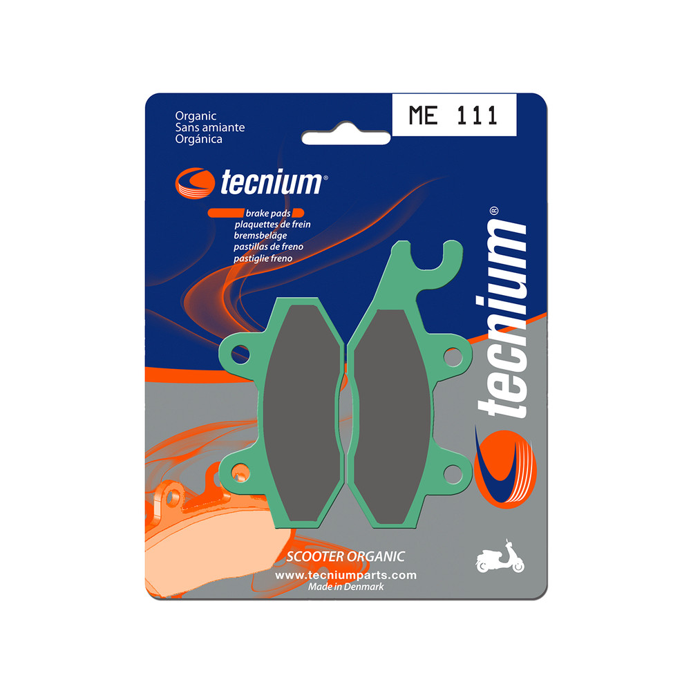 Plaquettes de frein TECNIUM Scooter organique - ME111