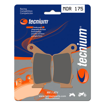 Plaquettes de frein TECNIUM Racing MX/Quad métal fritté - MOR175