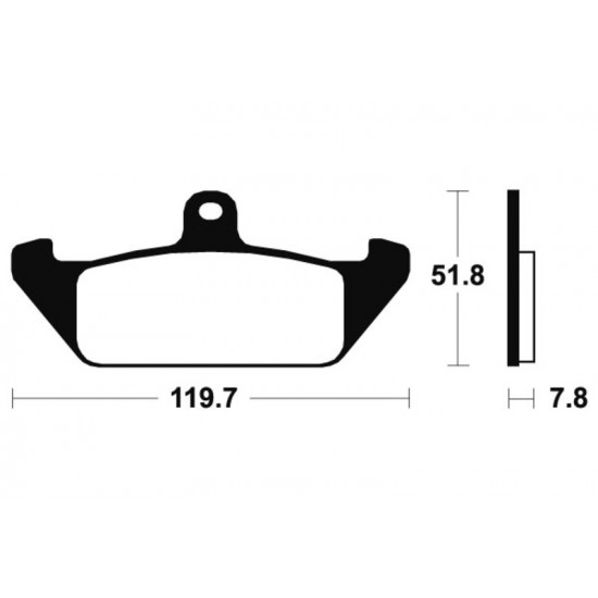 Plaquettes de frein TECNIUM route organique - MA94