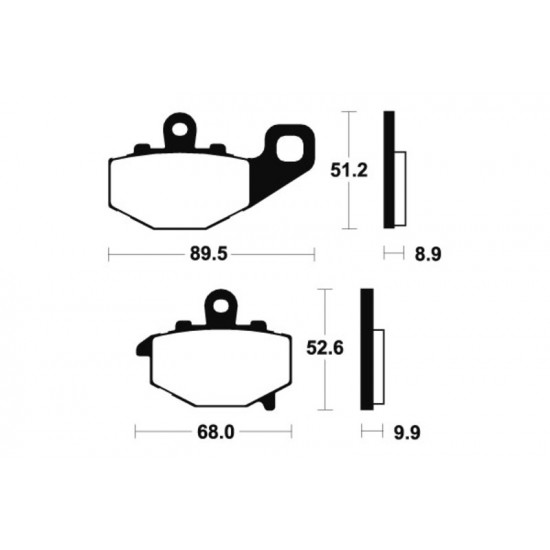 Plaquettes de frein TECNIUM Performance métal fritté - MR187