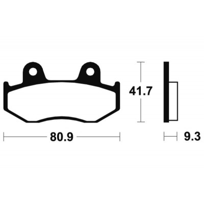 Plaquettes de frein TECNIUM MX/Quad métal fritté - MO209