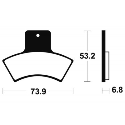 Plaquettes de frein TECNIUM MX/Quad métal fritté - MO255