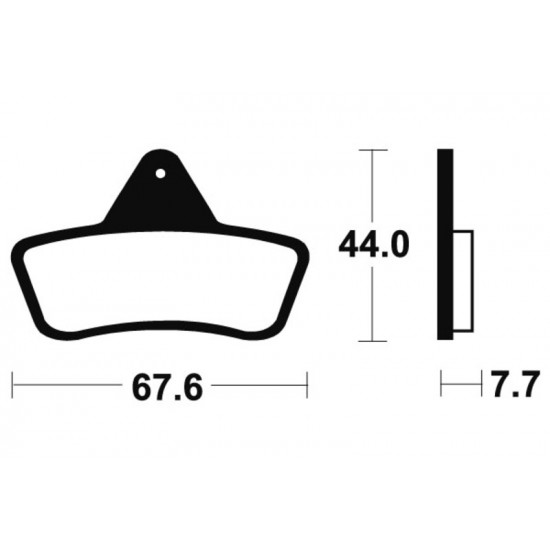 Plaquettes de frein TECNIUM MX/Quad métal fritté - MO258