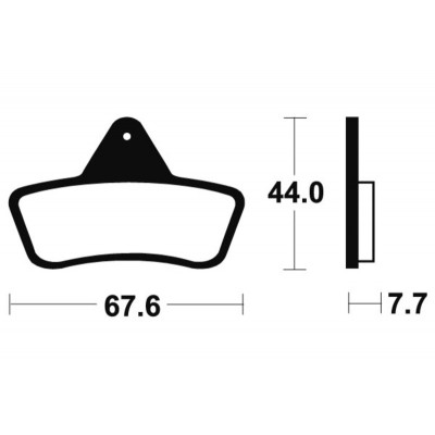 Plaquettes de frein TECNIUM MX/Quad métal fritté - MO258