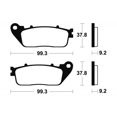 Plaquettes de frein TECNIUM Performance métal fritté - MR362