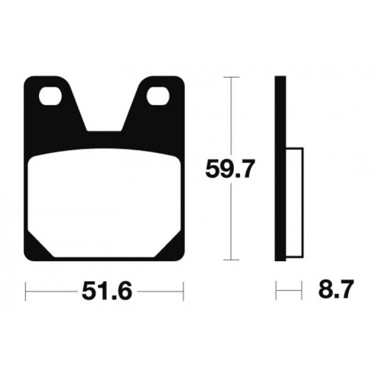 Plaquettes de frein TECNIUM Performance métal fritté - MR233