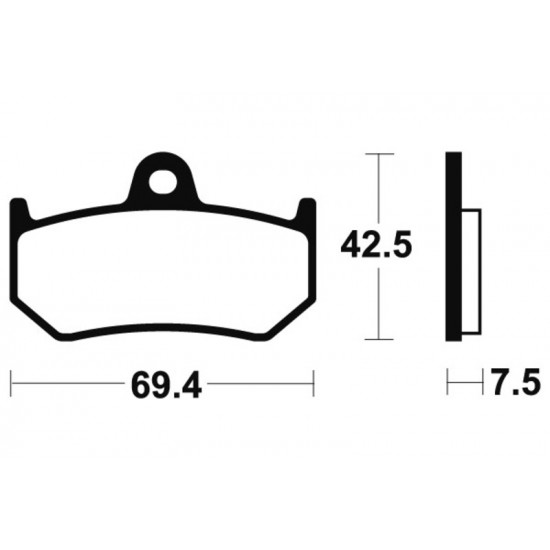 Plaquettes de frein TECNIUM Performance métal fritté - MR263