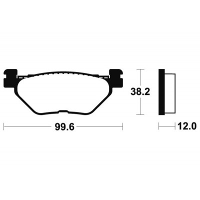 Plaquettes de frein TECNIUM Performance métal fritté - MR268