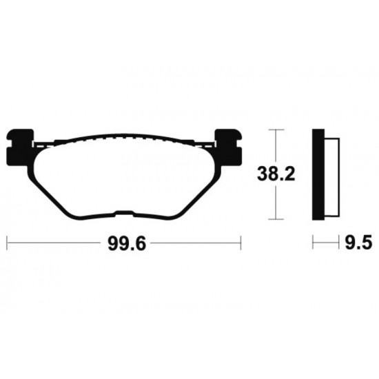 Plaquettes de frein TECNIUM Performance métal fritté - MR269