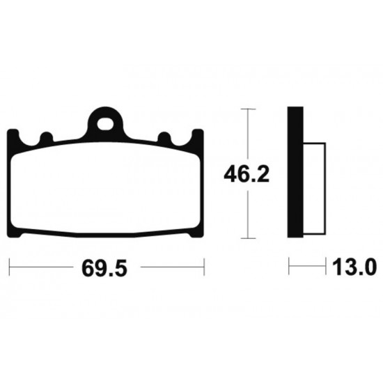 Plaquettes de frein TECNIUM Performance métal fritté - MR289