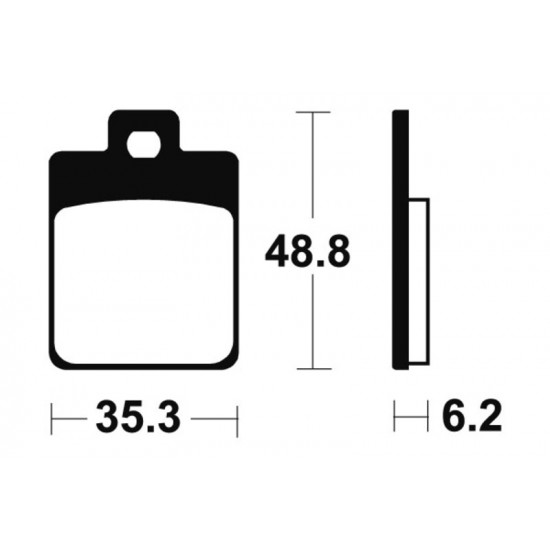 Plaquettes de frein TECNIUM Maxi Scooter métal fritté - MSS368