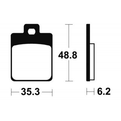 Plaquettes de frein TECNIUM Maxi Scooter métal fritté - MSS368