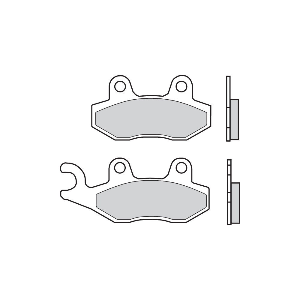 Plaquettes de frein BREMBO Scooter métal fritté - 07076XS