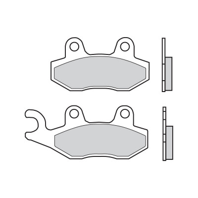 Plaquettes de frein BREMBO Scooter métal fritté - 07076XS