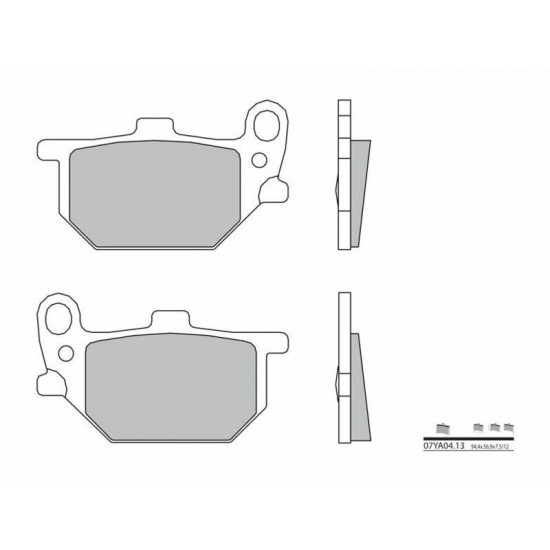 Plaquettes de frein BREMBO route carbone céramique - 07YA0413