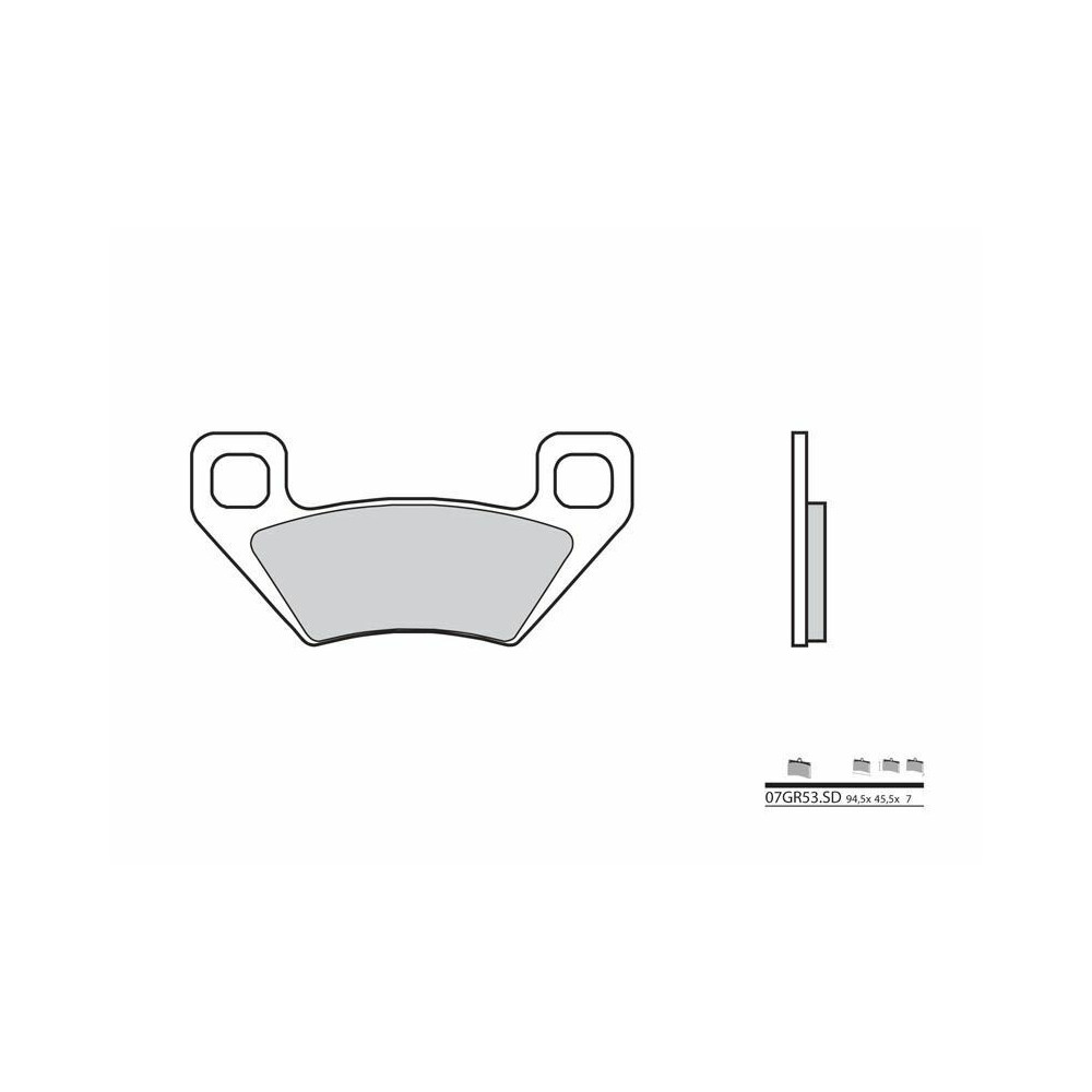 Plaquettes de frein BREMBO Off-Road métal fritté - 07GR53SD