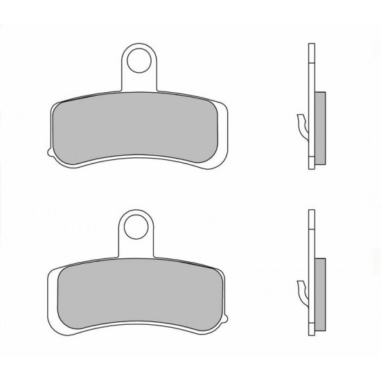 Plaquettes de frein BREMBO route métal fritté - 07HD15SA