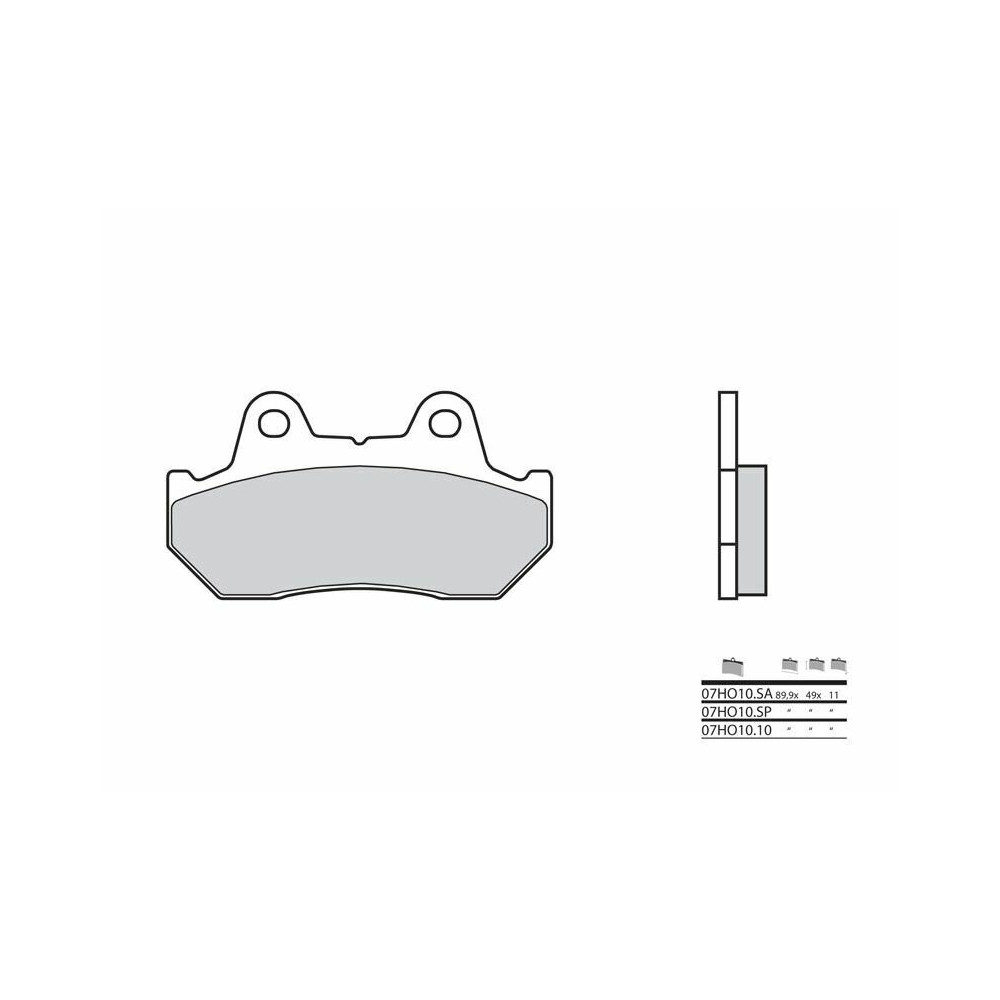 Plaquettes de frein BREMBO route carbone céramique - 07HO1010