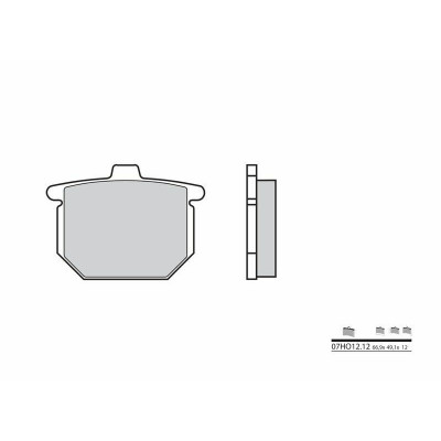 Plaquettes de frein BREMBO route carbone céramique - 07HO1212