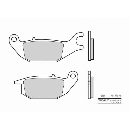 Plaquettes de frein BREMBO route carbone céramique - 07HO4905