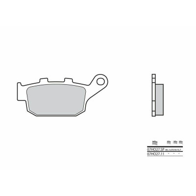 Plaquettes de frein BREMBO route carbone céramique - 07HO2711