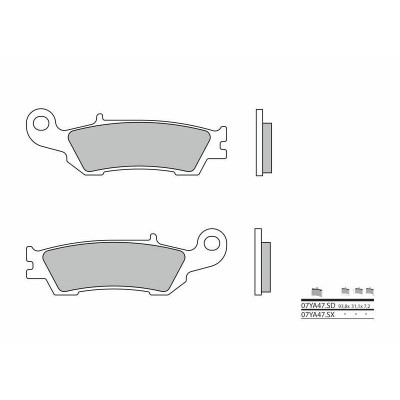 Plaquettes de frein BREMBO Off-Road métal fritté - 07YA47SD