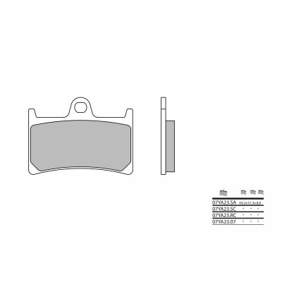 Plaquettes de frein BREMBO route carbone céramique - 07YA2307