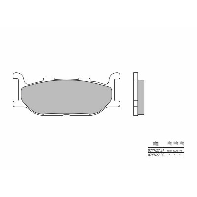 Plaquettes de frein BREMBO route carbone céramique - 07YA2709