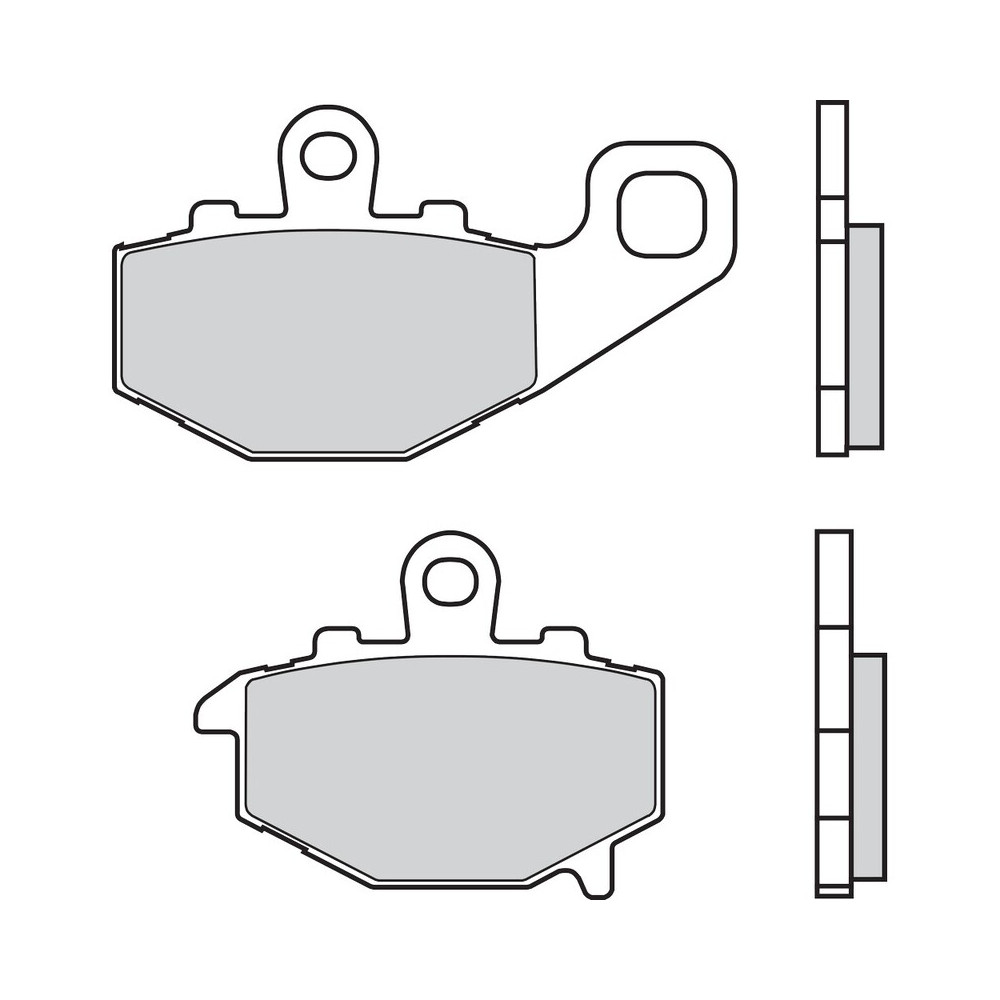 Plaquettes de frein BREMBO route carbone céramique - 07KA1617