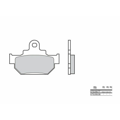 Plaquettes de frein BREMBO route carbone céramique - 07SU0808