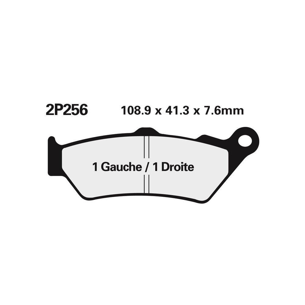 Plaquettes de frein NISSIN route semi-métallique - 2P-256NS