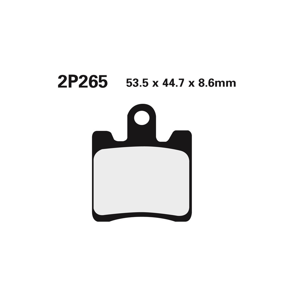 Plaquettes de frein NISSIN route semi-métallique - 2P-265NS