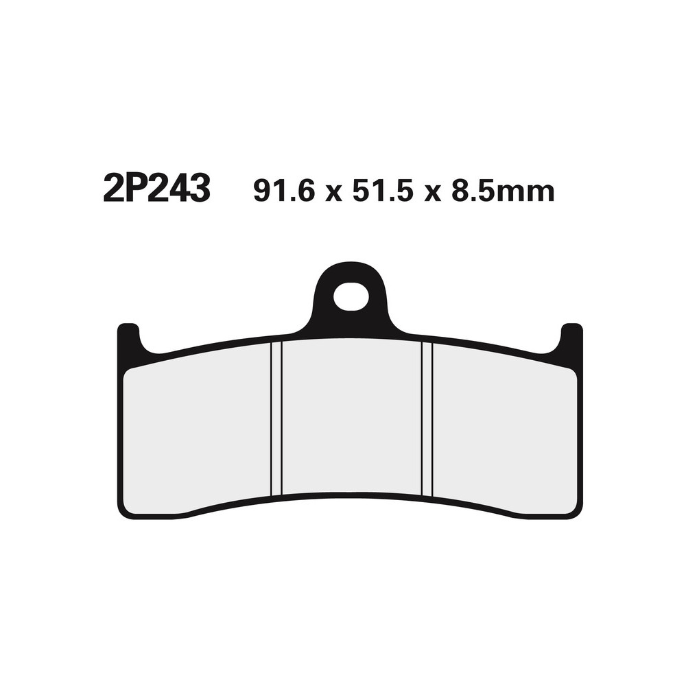 Plaquettes de frein NISSIN route /Off-Road métal fritté - 2P-243ST