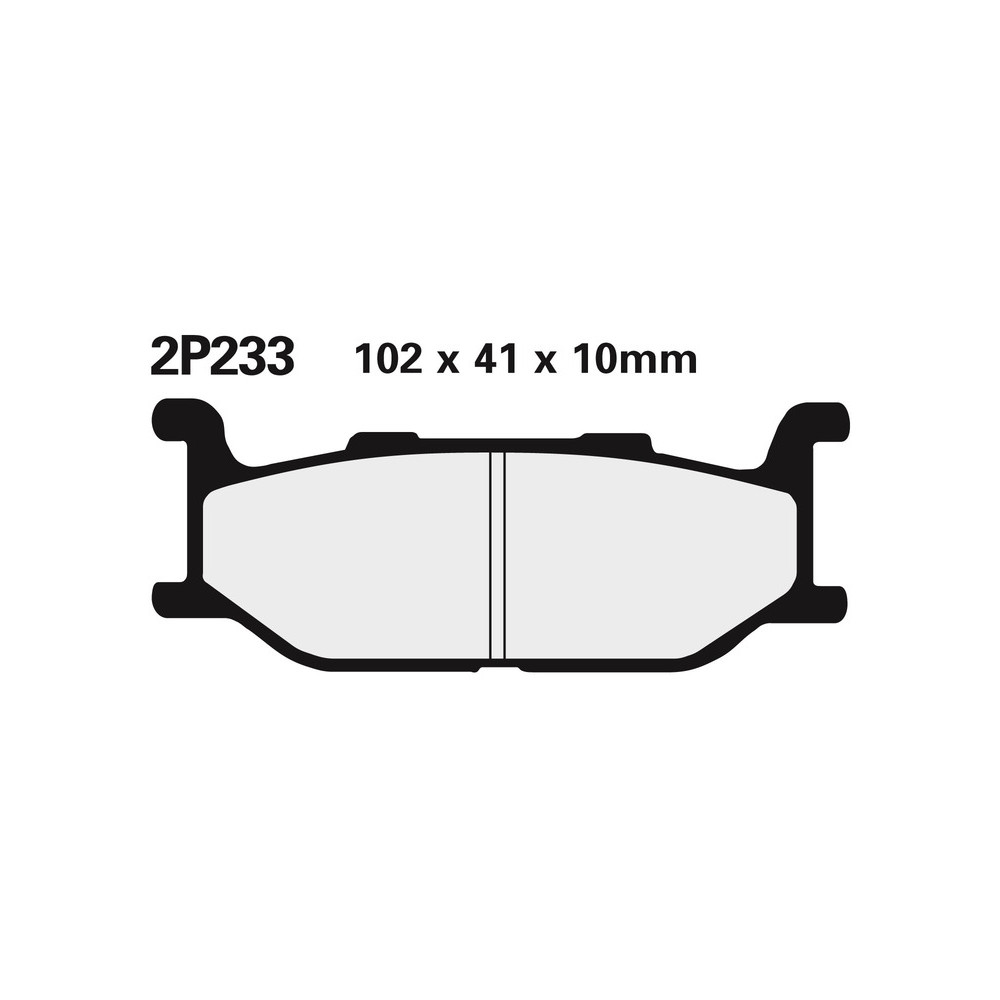 Plaquettes de frein NISSIN route semi-métallique - 2P-233NS