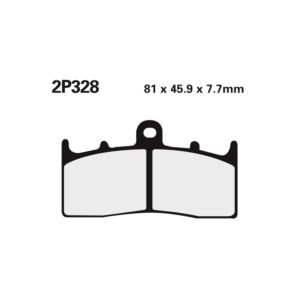 Plaquettes de frein NISSIN route /Off-Road métal fritté - 2P-328ST