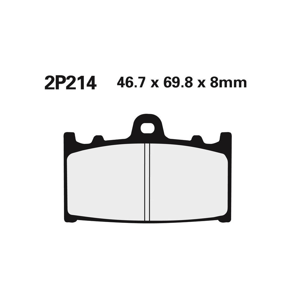 Plaquettes de frein NISSIN route /Off-Road métal fritté - 2P-214ST