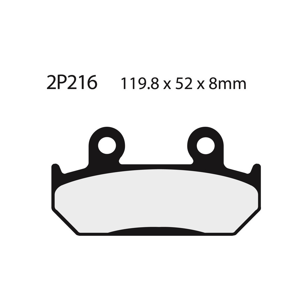 Plaquettes de frein NISSIN route semi-métallique - 2P-216NS