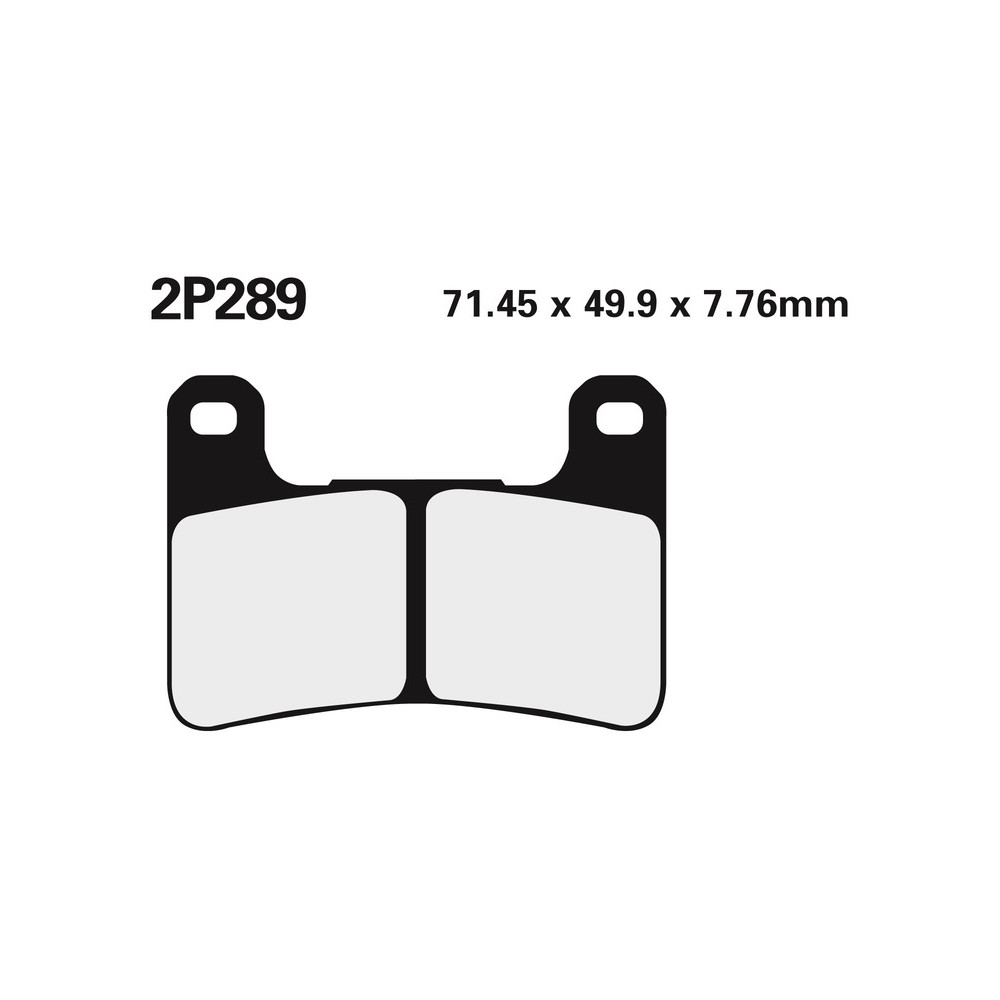 Plaquettes de frein NISSIN route /Off-Road métal fritté - 2P-289ST