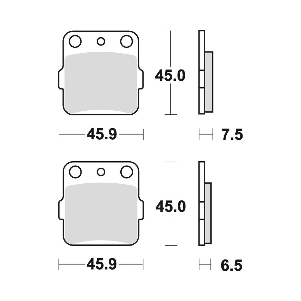 Plaquettes de frein BRAKING Off-Road/Quad métal fritté - 686CM44