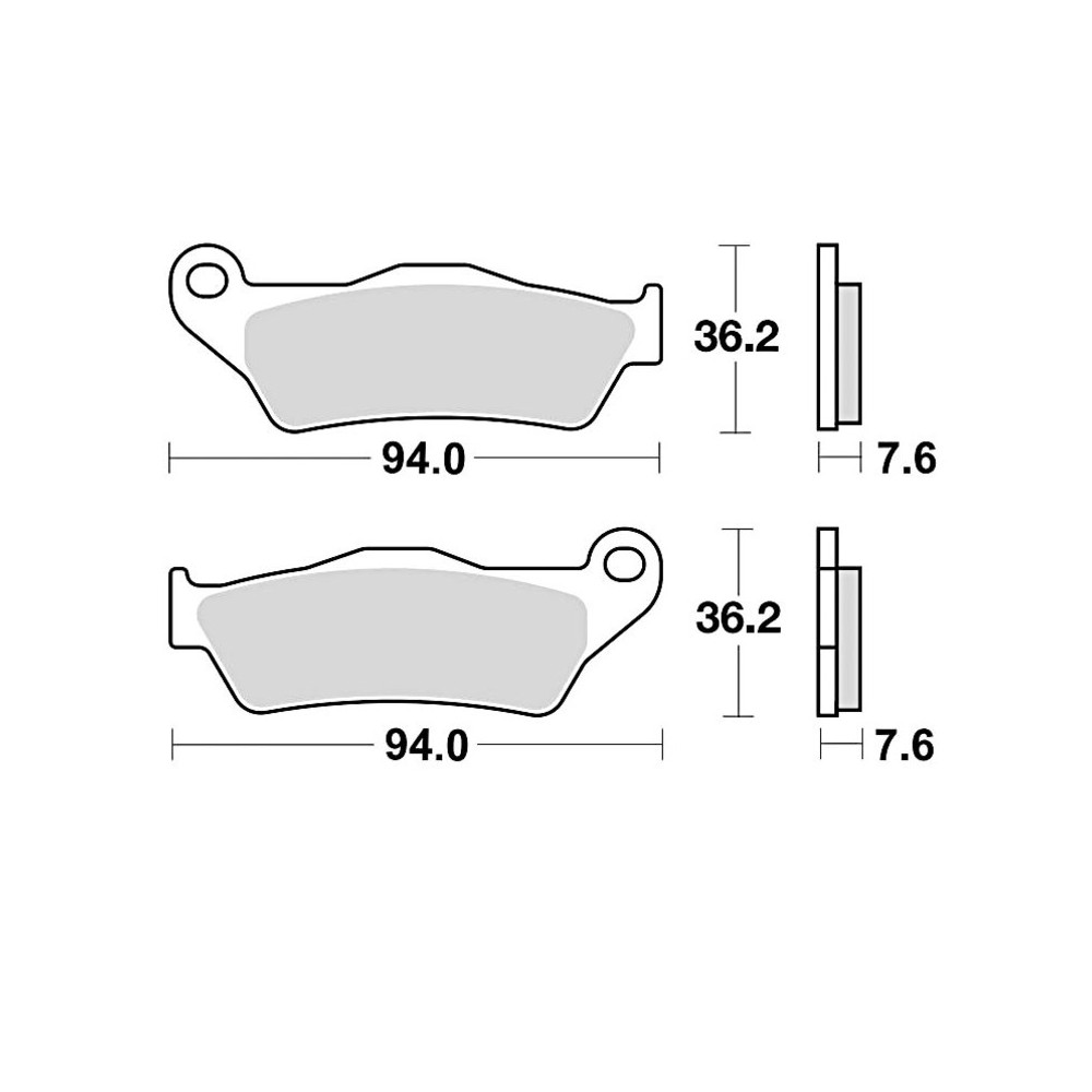 Plaquettes de frein BRAKING Off-Road métal fritté - 746CM46