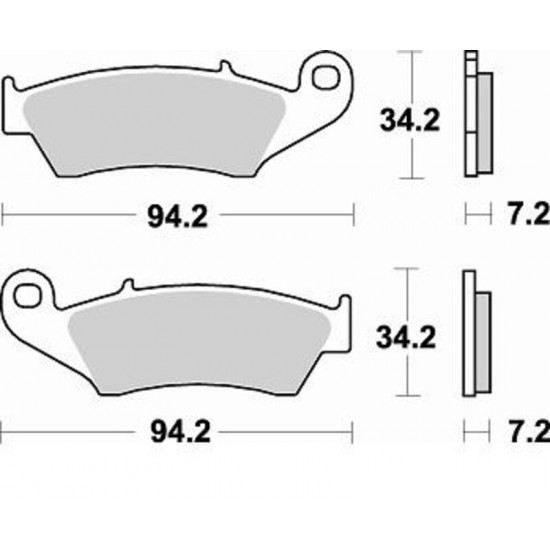 Plaquettes de frein BRAKING Off-Road métal fritté - 772CM46