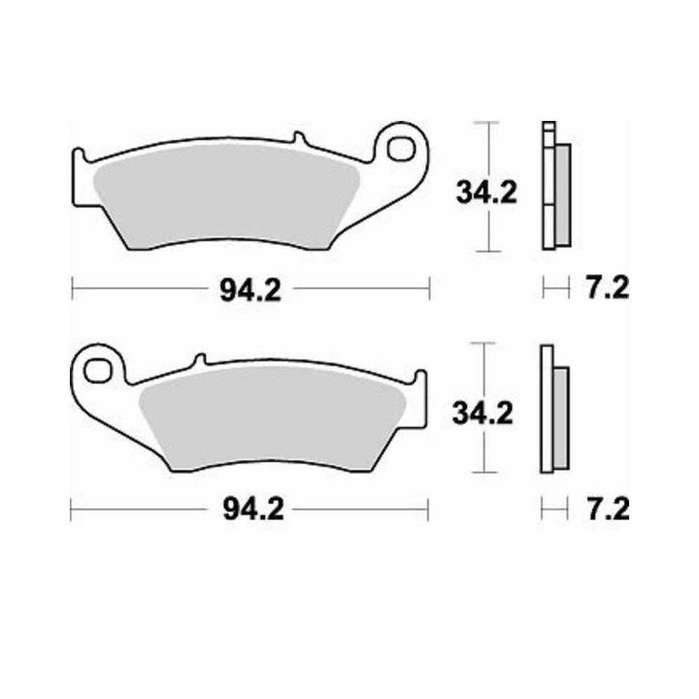 Plaquettes de frein BRAKING Off-Road métal fritté - 772CM46